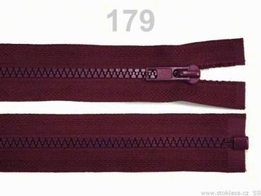 Krampenreißverschluss 75 cm, Bordeaux Dunkel